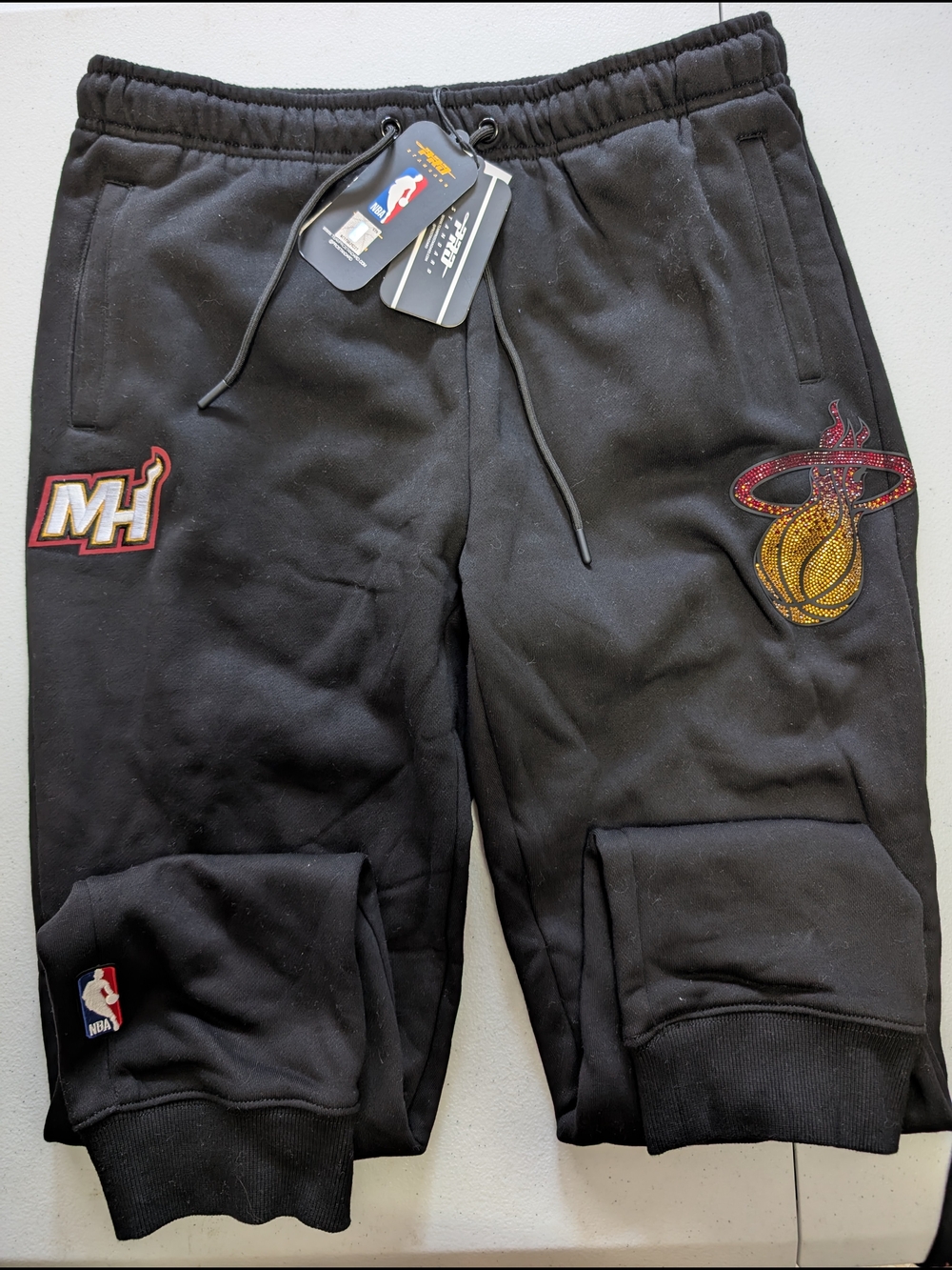 NBA Miami Heat Black Logo Jogger Pants
